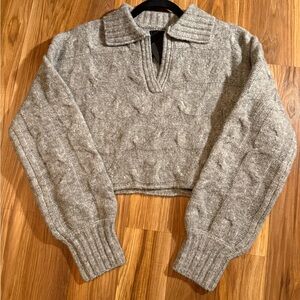 RTA cropped Cable Knit Women's Sweater